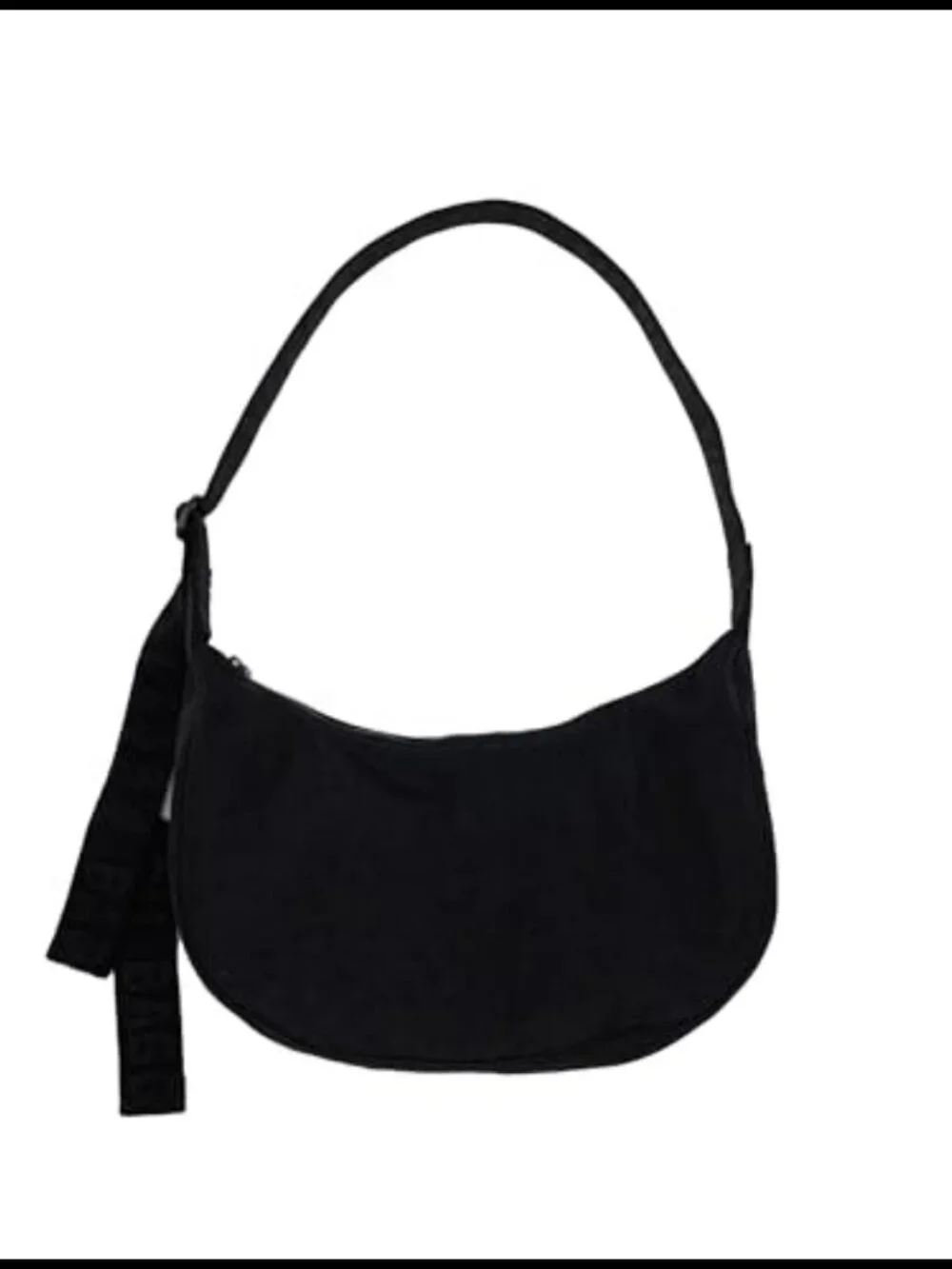 Medium Nylon Crescent Bag Recycled Heavyweight Adjustable Strap